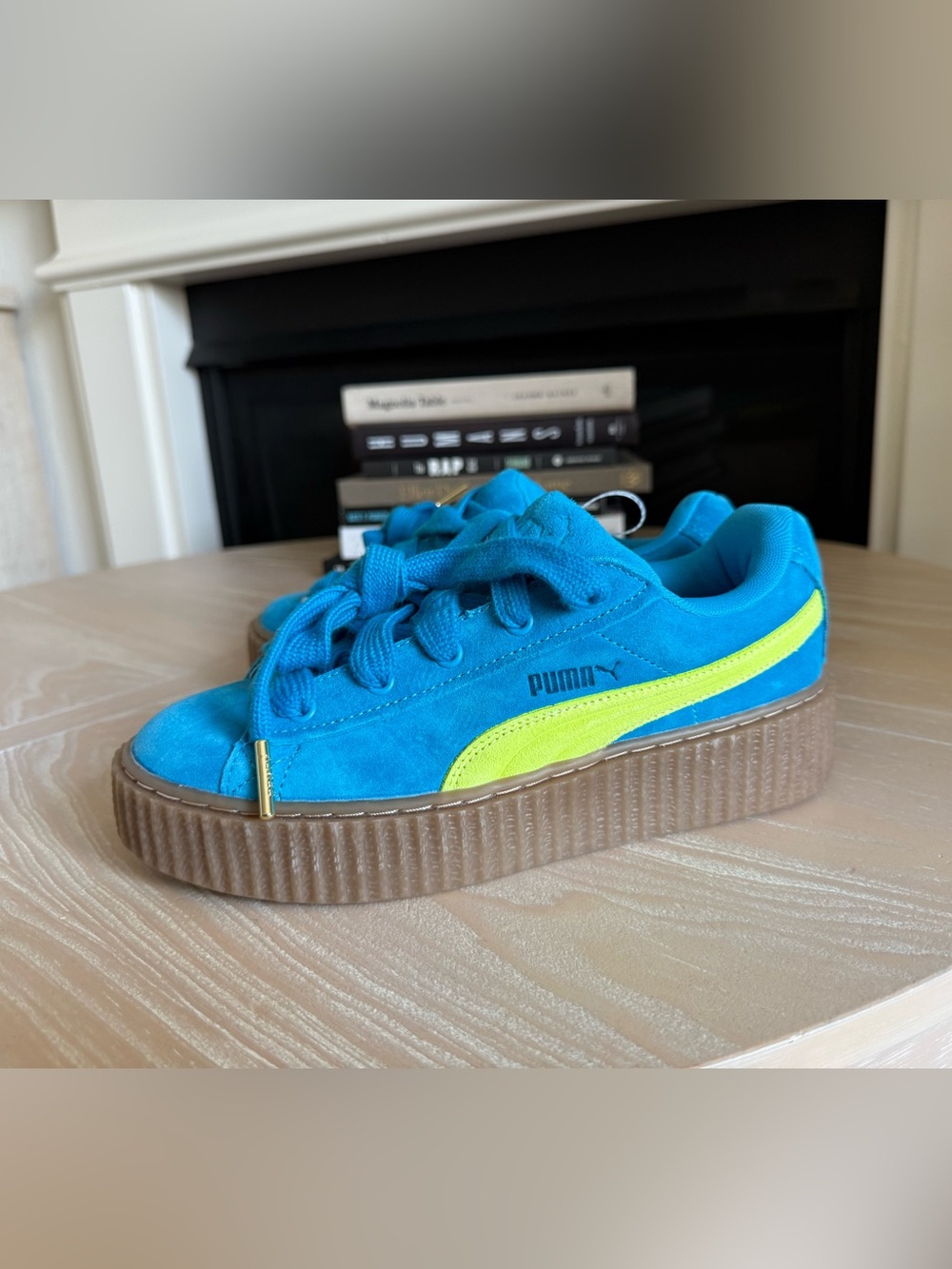 Puma X Fenty|Creeper sneakers in Blue Surf Suede chunky Platform Sneakers•••NWT - Picture 3 of 15